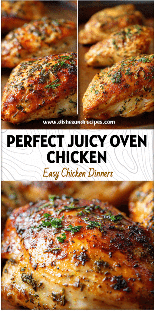 Close-up of roasted chicken breast seasoned with herbs baking in the oven for a juicy rotisserie finish